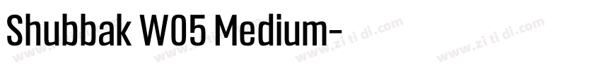 Shubbak W05 Medium字体转换